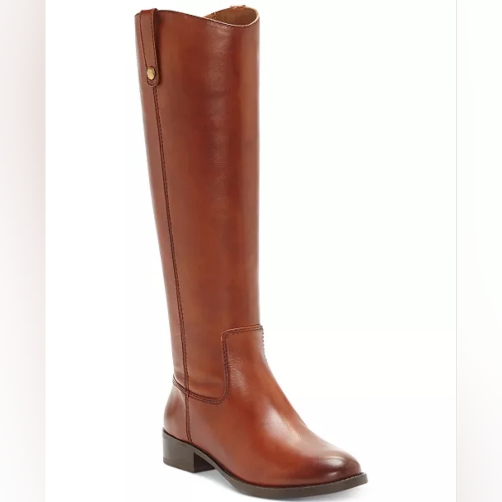 I.N.C. International Concepts Fawne Leather Knee High Brown Cognac Boots